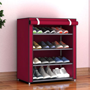 Simple Multi-layer Shoe Rack Household Dustproof Assembly Shoe Cabinet Save Space Dormitory Small Shoe Storage Shelf