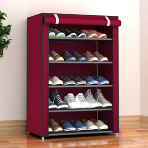 Simple Multi-layer Shoe Rack Household Dustproof Assembly Shoe Cabinet Save Space Dormitory Small Shoe Storage Shelf