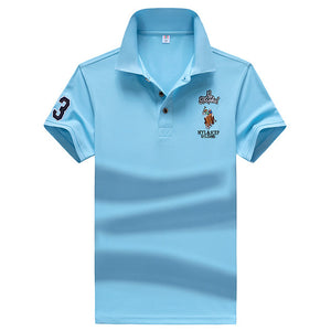 YIHUAHOO Brand Polo Shirt Men High Quality Men Polyester Short Sleeved Summer Shirt Brand Jerseys Polo Hombre Size M-4XL JCP-733