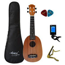 Load image into Gallery viewer, Aiersi brand 21 inch mahogany Soprano ukulele Hawaiian guitar ukelele