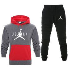 Load image into Gallery viewer, New Men Hoodies Suit Fleece Warm Jordan 23 Tracksuit Men Sweatshirt Suit Hoodie+Sweat pants Jogging Homme Hooded Tracksuit 3XL