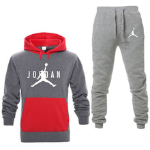 Load image into Gallery viewer, New Men Hoodies Suit Fleece Warm Jordan 23 Tracksuit Men Sweatshirt Suit Hoodie+Sweat pants Jogging Homme Hooded Tracksuit 3XL