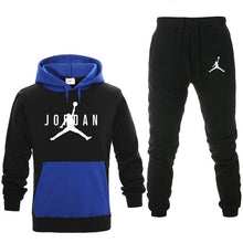 Load image into Gallery viewer, New Men Hoodies Suit Fleece Warm Jordan 23 Tracksuit Men Sweatshirt Suit Hoodie+Sweat pants Jogging Homme Hooded Tracksuit 3XL