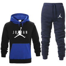 Load image into Gallery viewer, New Men Hoodies Suit Fleece Warm Jordan 23 Tracksuit Men Sweatshirt Suit Hoodie+Sweat pants Jogging Homme Hooded Tracksuit 3XL