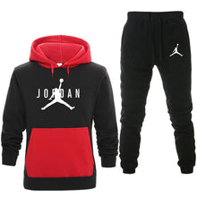 Load image into Gallery viewer, New Men Hoodies Suit Fleece Warm Jordan 23 Tracksuit Men Sweatshirt Suit Hoodie+Sweat pants Jogging Homme Hooded Tracksuit 3XL