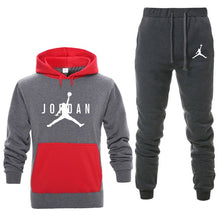 Load image into Gallery viewer, New Men Hoodies Suit Fleece Warm Jordan 23 Tracksuit Men Sweatshirt Suit Hoodie+Sweat pants Jogging Homme Hooded Tracksuit 3XL