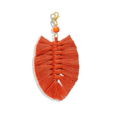 Load image into Gallery viewer, Girlgo Tassel Macrame Keychains for Women Boho Handmade Fiberlove key Holder Keyring Macrame Bag Charm Car Hanging Jewelry Gifts