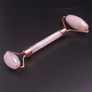 Face Lifting Tool Massager Rose Quartz Roller Slimming Natural Jade Facial Massage Roller Stone Skin Massage Beauty Care Set Box