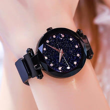 Load image into Gallery viewer, Women Watches Rose Gold Starry Sky Luxury Magnetic Mesh Rhinestone Quartz Wristwatch Lady Female Diamond Watch relogio feminino