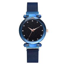 Load image into Gallery viewer, Women Watches Rose Gold Starry Sky Luxury Magnetic Mesh Rhinestone Quartz Wristwatch Lady Female Diamond Watch relogio feminino