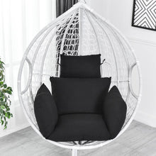 Load image into Gallery viewer, Hanging Hammock Chair Swinging Garden Outdoor Soft Seat Cushion Seat 220KG Dormitory Bedroom Hanging Chair Back with Pillow