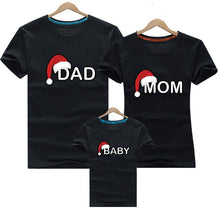 Load image into Gallery viewer, Dad Mom Baby Christmas T-Shirt Clothing for Family Matching Outfits Clothes Mother Daughter Father Son Look Mommy and Me Shirt