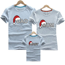 Load image into Gallery viewer, Dad Mom Baby Christmas T-Shirt Clothing for Family Matching Outfits Clothes Mother Daughter Father Son Look Mommy and Me Shirt