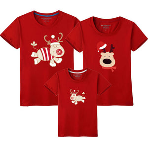 Dad Mom Baby Christmas T-Shirt Clothing for Family Matching Outfits Clothes Mother Daughter Father Son Look Mommy and Me Shirt