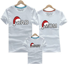 Load image into Gallery viewer, Dad Mom Baby Christmas T-Shirt Clothing for Family Matching Outfits Clothes Mother Daughter Father Son Look Mommy and Me Shirt