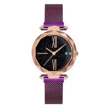 Load image into Gallery viewer, Women Watches Rose Gold Starry Sky Luxury Magnetic Mesh Rhinestone Quartz Wristwatch Lady Female Diamond Watch relogio feminino