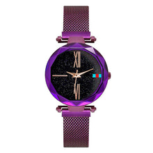 Load image into Gallery viewer, Women Watches Rose Gold Starry Sky Luxury Magnetic Mesh Rhinestone Quartz Wristwatch Lady Female Diamond Watch relogio feminino