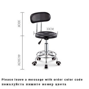 Adjustable Barber Chairs Hydraulic Rolling Swivel Stool Chair Salon Spa Bar cafe Tattoo Facial Massage Salon Furniture