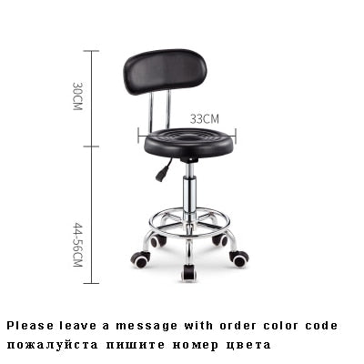 Adjustable Barber Chairs Hydraulic Rolling Swivel Stool Chair Salon Spa Bar cafe Tattoo Facial Massage Salon Furniture