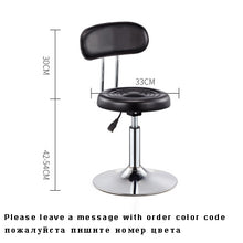 Load image into Gallery viewer, Adjustable Barber Chairs Hydraulic Rolling Swivel Stool Chair Salon Spa Bar cafe Tattoo Facial Massage Salon Furniture