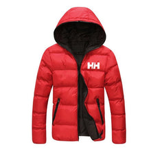 Load image into Gallery viewer, 2019 Novos Homens de Algodão Com Capuz Moda Inverno Engrosse Jaquetas HH Casaco Parkas Moda Masculina Masculino Sólida Cores Tam