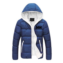 Load image into Gallery viewer, 2019 Novos Homens de Algodão Com Capuz Moda Inverno Engrosse Jaquetas HH Casaco Parkas Moda Masculina Masculino Sólida Cores Tam