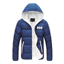 Load image into Gallery viewer, 2019 Novos Homens de Algodão Com Capuz Moda Inverno Engrosse Jaquetas HH Casaco Parkas Moda Masculina Masculino Sólida Cores Tam