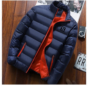 2019 New Winter Jackets Parka Men Autumn Winter Warm Outwear Brand Slim Mens Coats Casual Printed Jackets