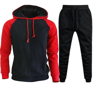 Men's Sets Hoodies+Pants Autumn Winter Hooded Sweatshirt Sweatpants Fashion Slim Fit Men Set Hoodie Pant Hip Hop Pullover Hoody