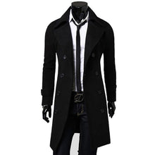 Load image into Gallery viewer, CYSINCOS 2019 New Arrivals Autumn Winter Trench Coat Men Brand Clothing Cool Mens Long Coat Top Quality Cotton Male Overcoat