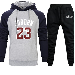 Jordan 23 Mens Sets Autumn Winter Hoodies Pants 2Pieces 2019 Casual Hooded Sweatshirt Sportswear Sweatpants Set Pullover Hoodies