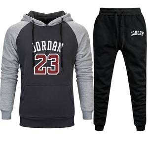 Jordan 23 Mens Sets Autumn Winter Hoodies Pants 2Pieces 2019 Casual Hooded Sweatshirt Sportswear Sweatpants Set Pullover Hoodies