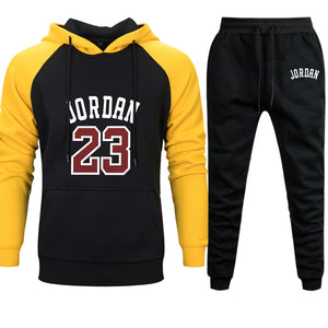 Jordan 23 Mens Sets Autumn Winter Hoodies Pants 2Pieces 2019 Casual Hooded Sweatshirt Sportswear Sweatpants Set Pullover Hoodies