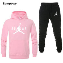 Load image into Gallery viewer, Brand Jordan Clothing Men&#39;s Casual Sweatshirts Pullover Men tracksuit Hoodies Two Piece +Pants Sport Shirts Autumn Winter Set