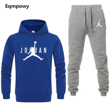 Load image into Gallery viewer, Brand Jordan Clothing Men&#39;s Casual Sweatshirts Pullover Men tracksuit Hoodies Two Piece +Pants Sport Shirts Autumn Winter Set