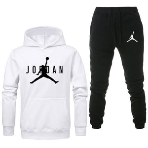 Brand Jordan Clothing Men's Casual Sweatshirts Pullover Men tracksuit Hoodies Two Piece +Pants Sport Shirts Autumn Winter Set