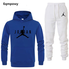 Load image into Gallery viewer, Brand Jordan Clothing Men&#39;s Casual Sweatshirts Pullover Men tracksuit Hoodies Two Piece +Pants Sport Shirts Autumn Winter Set