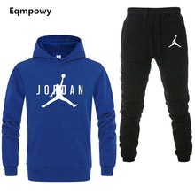 Load image into Gallery viewer, Brand Jordan Clothing Men&#39;s Casual Sweatshirts Pullover Men tracksuit Hoodies Two Piece +Pants Sport Shirts Autumn Winter Set