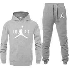 Load image into Gallery viewer, Brand Jordan Clothing Men&#39;s Casual Sweatshirts Pullover Men tracksuit Hoodies Two Piece +Pants Sport Shirts Autumn Winter Set