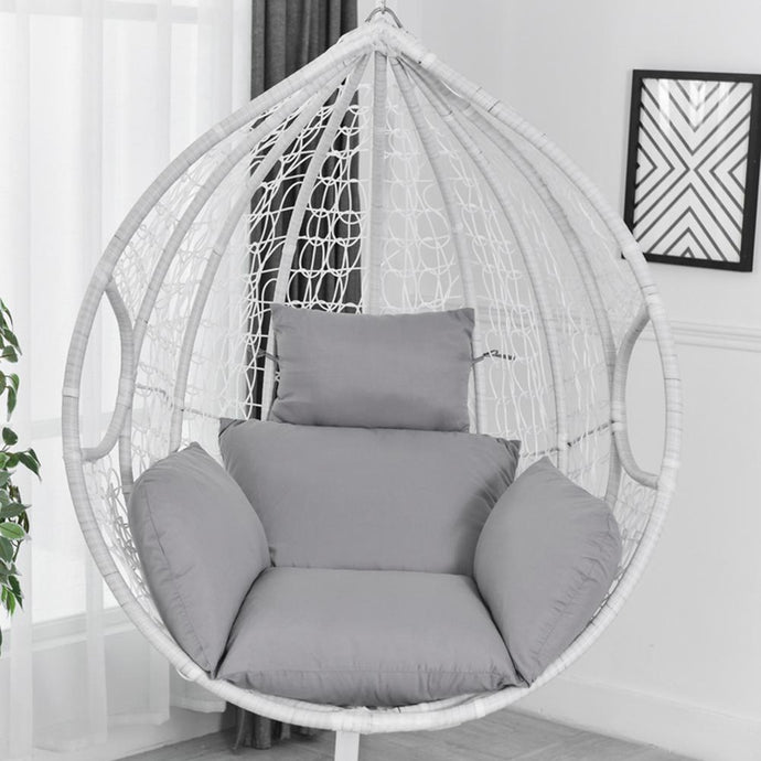 Hanging Hammock Chair Swinging Garden Outdoor Soft Seat Cushion Seat 220KG Dormitory Bedroom Hanging Chair Back with Pillow