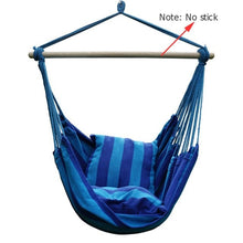 Load image into Gallery viewer, Portable Hammock Chair Outdoor Garden Hammock Hanging Chair for Home Travel Camping Hiking Swing Canvas Stripe Hammock Swings