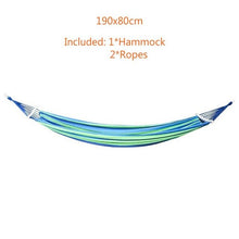 Load image into Gallery viewer, Portable Hammock Chair Outdoor Garden Hammock Hanging Chair for Home Travel Camping Hiking Swing Canvas Stripe Hammock Swings