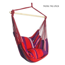 Load image into Gallery viewer, Portable Hammock Chair Outdoor Garden Hammock Hanging Chair for Home Travel Camping Hiking Swing Canvas Stripe Hammock Swings