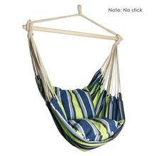 Load image into Gallery viewer, Portable Hammock Chair Outdoor Garden Hammock Hanging Chair for Home Travel Camping Hiking Swing Canvas Stripe Hammock Swings