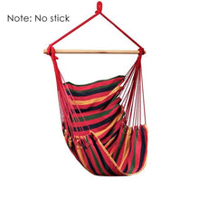 Load image into Gallery viewer, Portable Hammock Chair Outdoor Garden Hammock Hanging Chair for Home Travel Camping Hiking Swing Canvas Stripe Hammock Swings