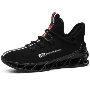 SENTA New Blade Running Shoes man Korean Cool Spring Shoes Non-slip Light Shock Absorber Breathable Sports Shoes Zapatos BALCK