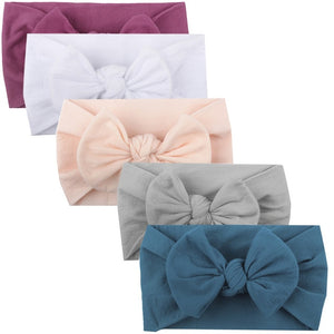 Baby Girl headbands Baby Toddler Turban Solid Headband Hair Band Baby Girl Bows Hair Accessories Headwear Headband for girls