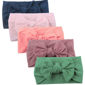 Baby Girl headbands Baby Toddler Turban Solid Headband Hair Band Baby Girl Bows Hair Accessories Headwear Headband for girls