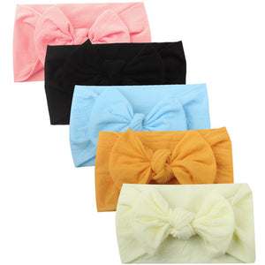 Baby Girl headbands Baby Toddler Turban Solid Headband Hair Band Baby Girl Bows Hair Accessories Headwear Headband for girls