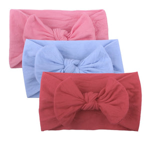 Baby Girl headbands Baby Toddler Turban Solid Headband Hair Band Baby Girl Bows Hair Accessories Headwear Headband for girls